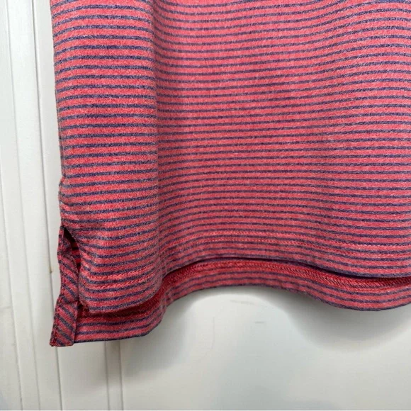 Southern Tide Dark Pink and Blue Striped Polo Shirt medium - Picture 4 of 9